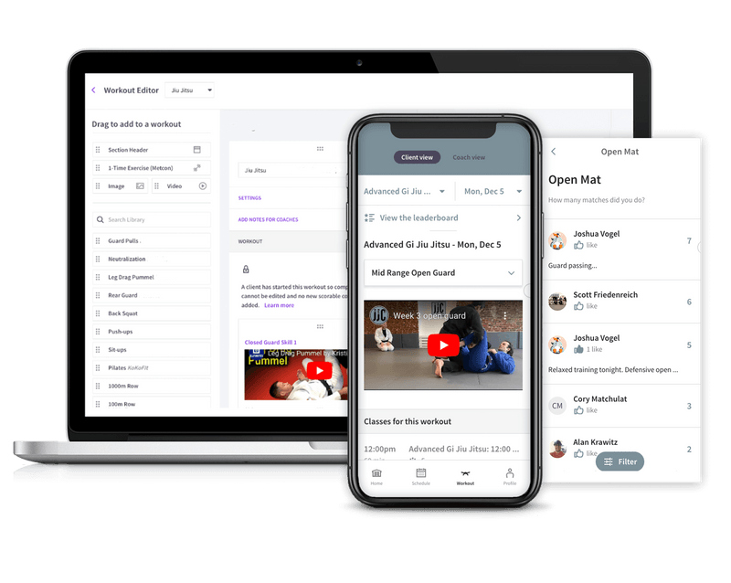Wodify Jiu Jitsu Customer Retention Platform